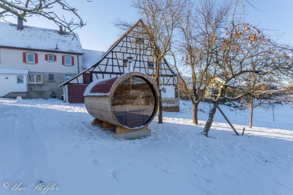 Ferienhaus Rote Sau Herrentierbach エクステリア 写真